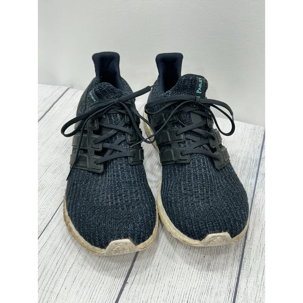Adidas UltraBoost‎ Parley Sneakers Mens 11.5 Blue Knit Running Athletic